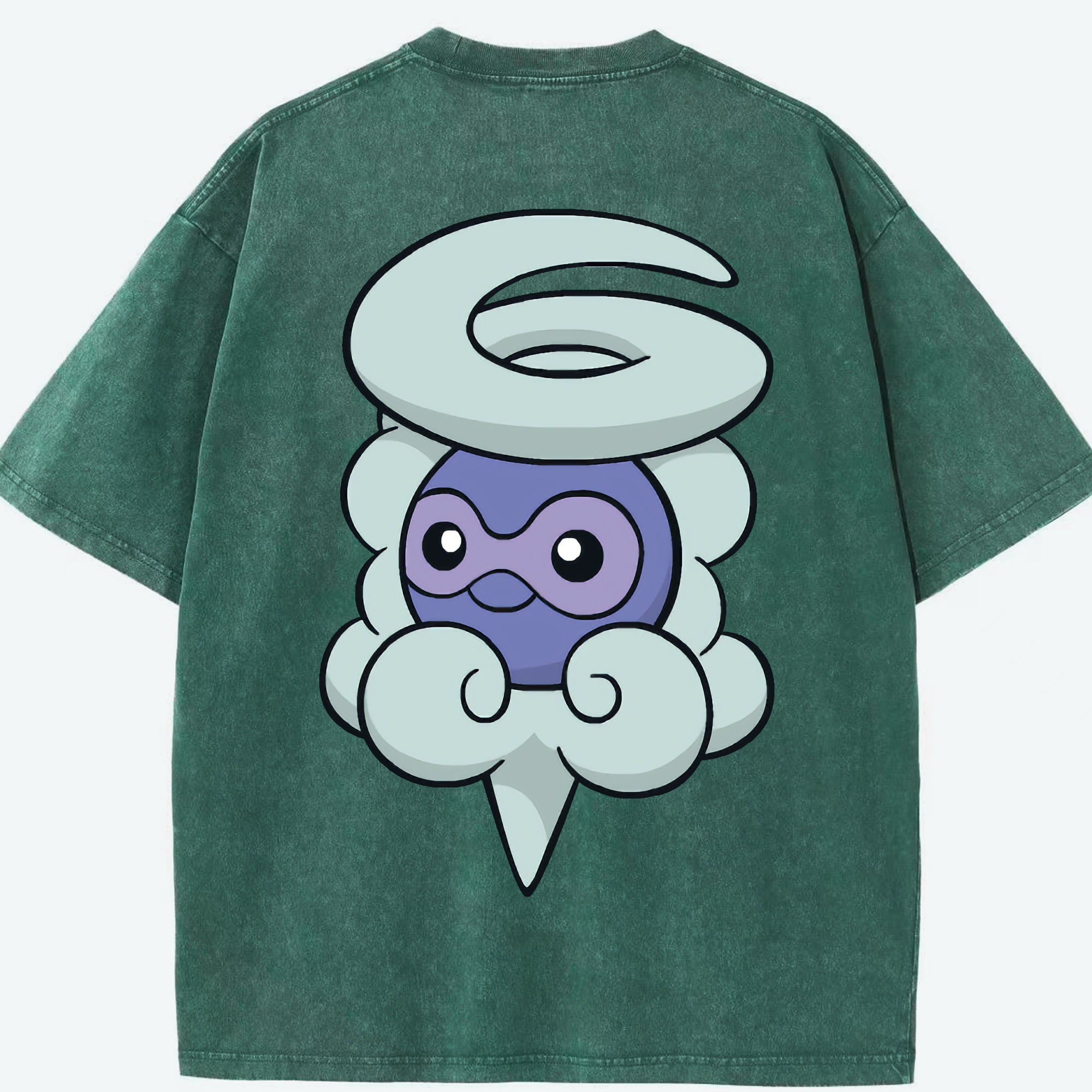 （画像用） ポケットモンスター Pokémon 綿100% ヴィンテージ風 半袖Tシャツ（背面プリント）
